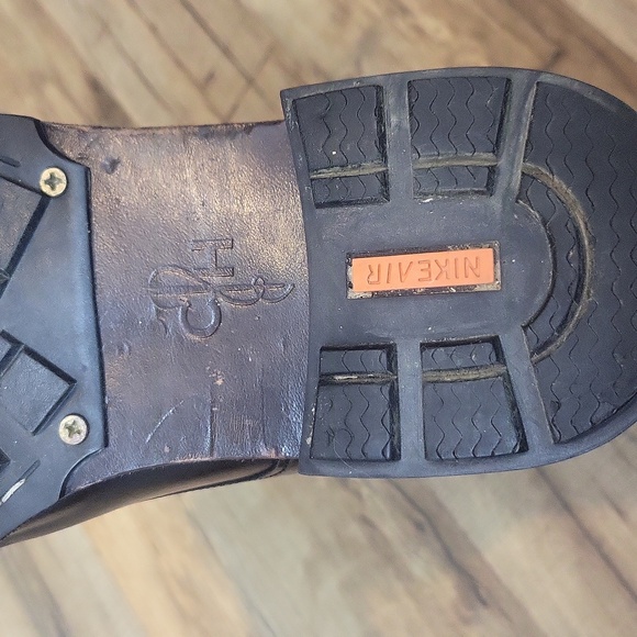 COLE HAAN Nike Air Black Leather Military Boot - O11062 - Picture 10 of 15